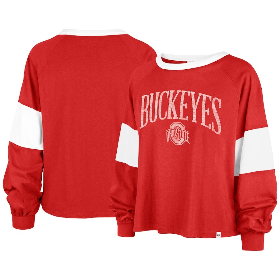 

Футболка с длинным рукавом 47 Ohio State Buckeyes, алый