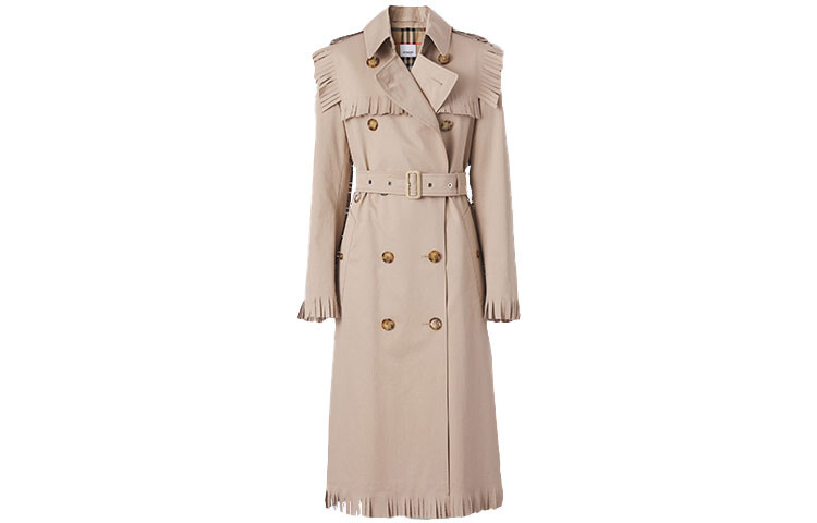 

Пальто женское мягкое желто-коричневое Burberry