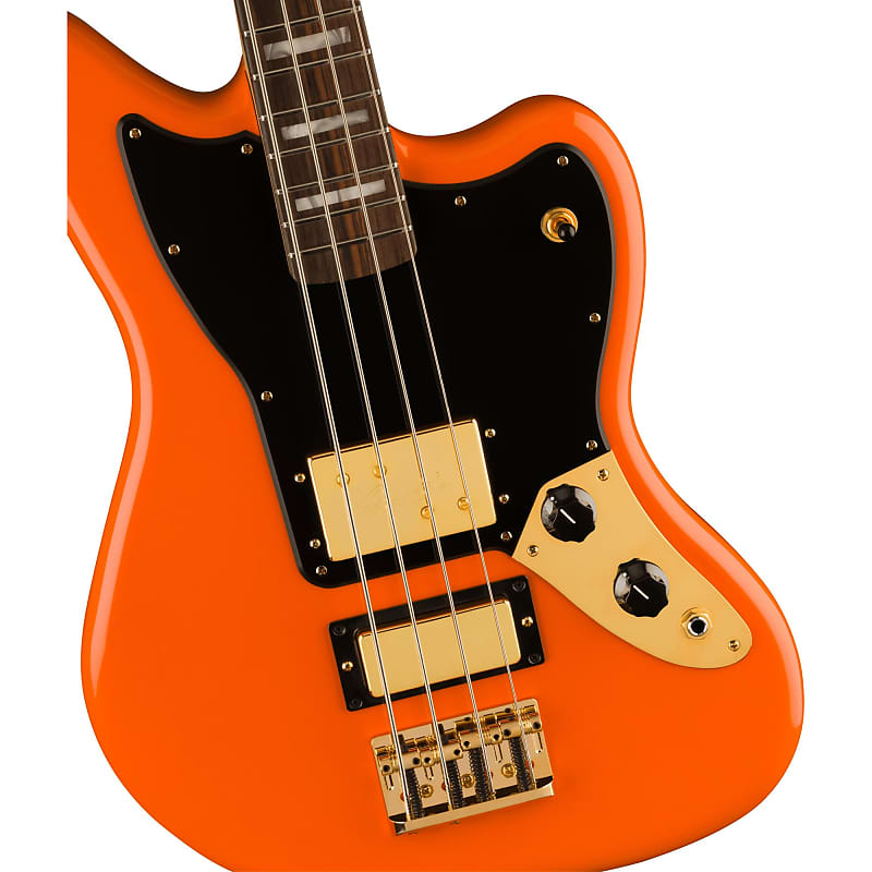 Басс гитара Fender Limited Edition Mike Kerr Jaguar Bass 30 Scale Length - Tiger's Blood Orange