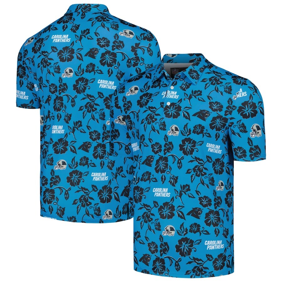 

Поло с коротким рукавом Reyn Spooner Carolina Panthers, синий