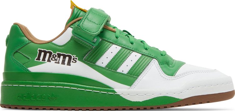 Кроссовки Adidas M&M's x Forum '84 Low 'Green', зеленый кроссовки adidas bape x forum low 84 30th anniversary green зеленый