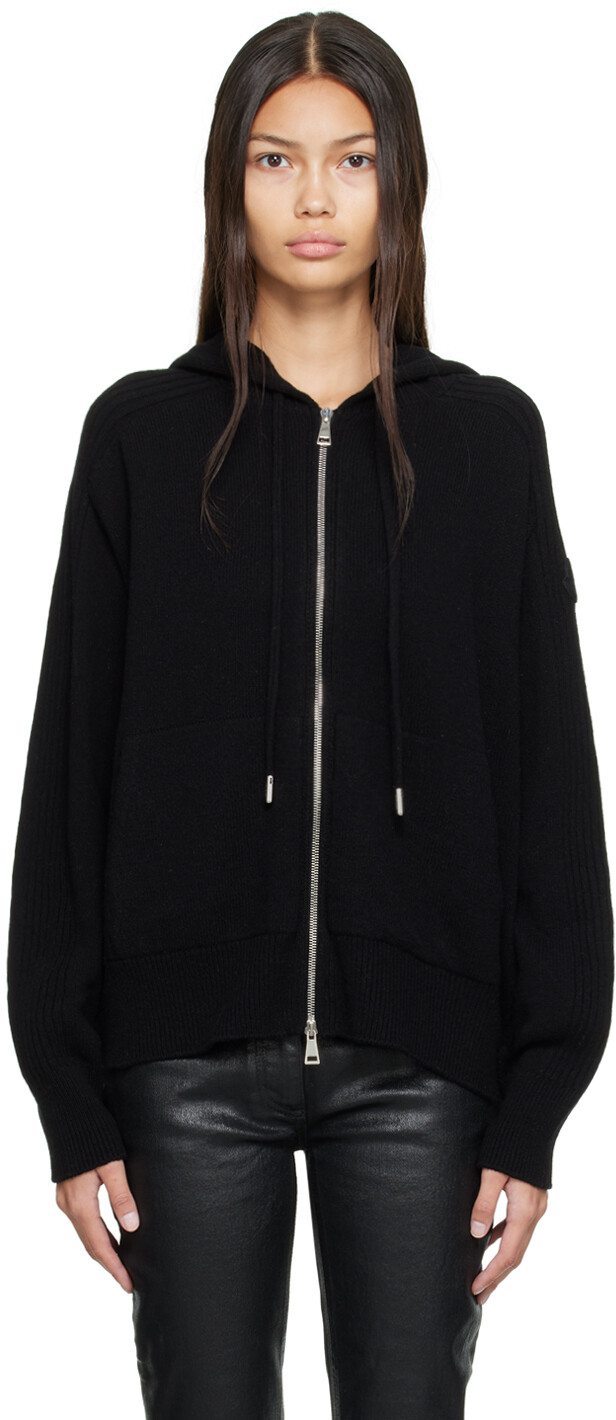 

Черный худи из кашемира Moncler