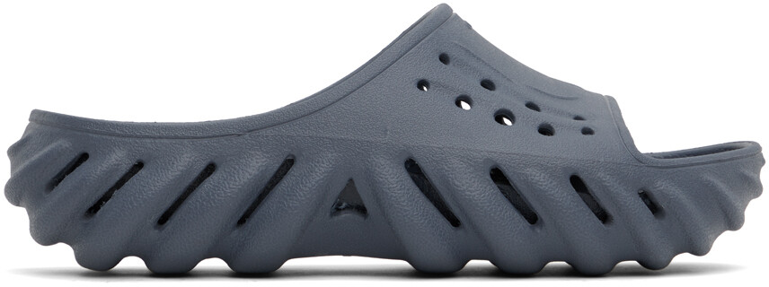 

Серые слайды Echo Crocs