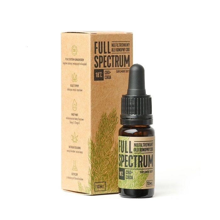 

Full Spectrum Olejek CBD+CBDa 18%КБД оральное масло, 10 ml