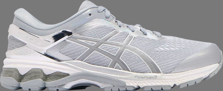 Кроссовки gel kayano 26 platinum 'piedmont grey silver' Asics, серый - фото