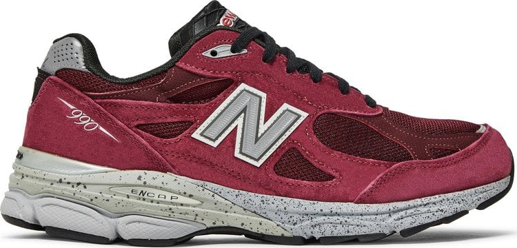 Burgundy new balance 990 on sale