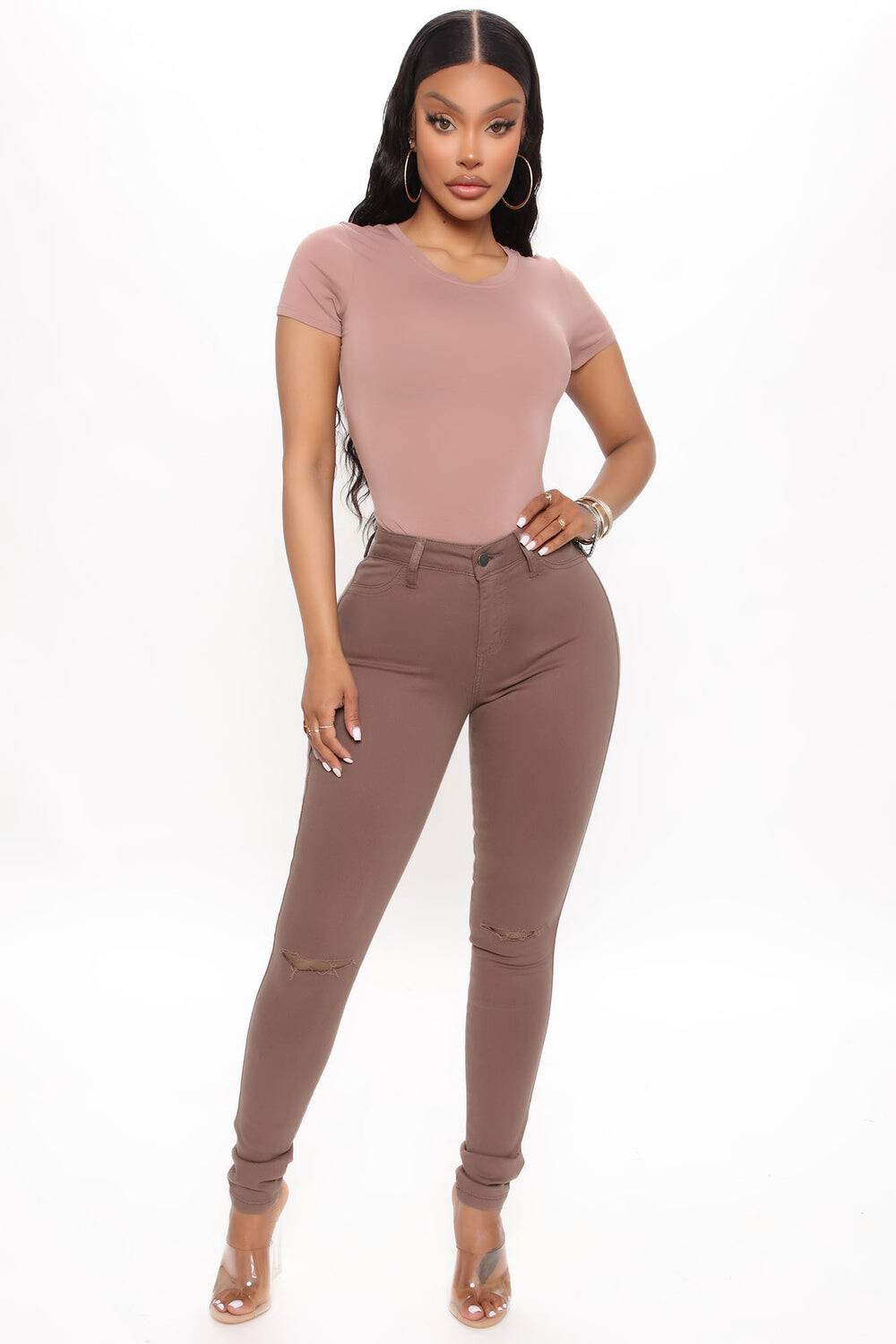 

Джинсы Fashion Nova P831, коричневый