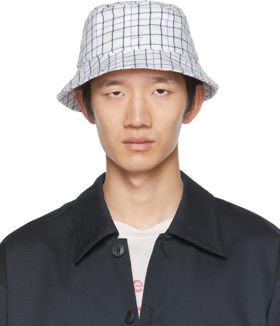 

Белая фланелевая панама Acne Studios