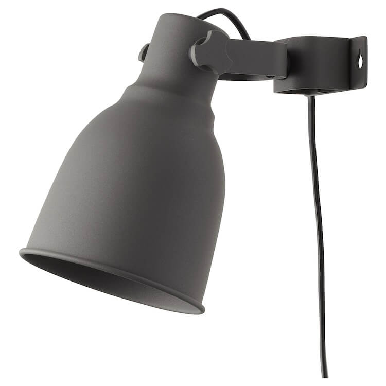 цена Настенный светильник Ikea Hektar, темно-серый