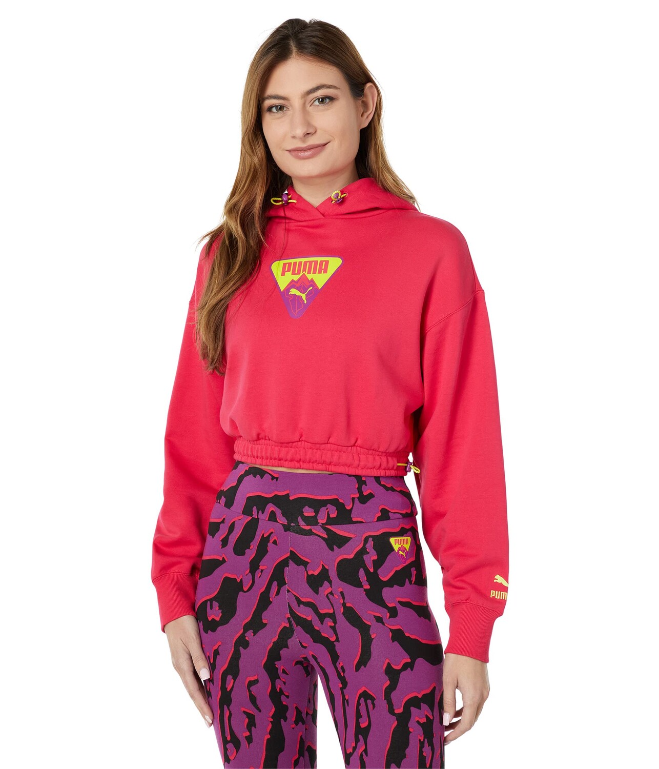 

Худи PUMA, Ski Club Cropped Hoodie, Красный