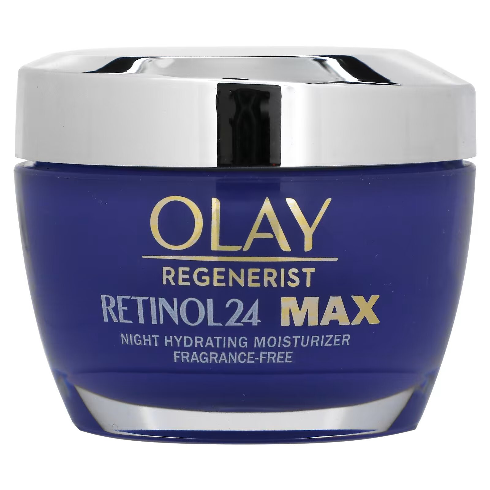 Olay, Regenerist, Retinol 24, ночное увлажняющее средство, без отдушек, 48 унций (1,7 унции) - фото