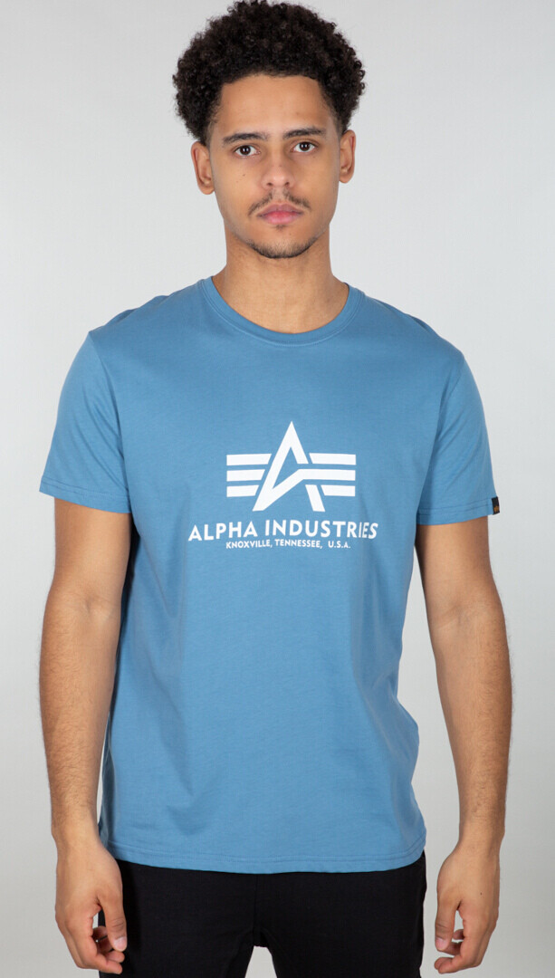 

Футболка Alpha Industries Basic, сине-белая