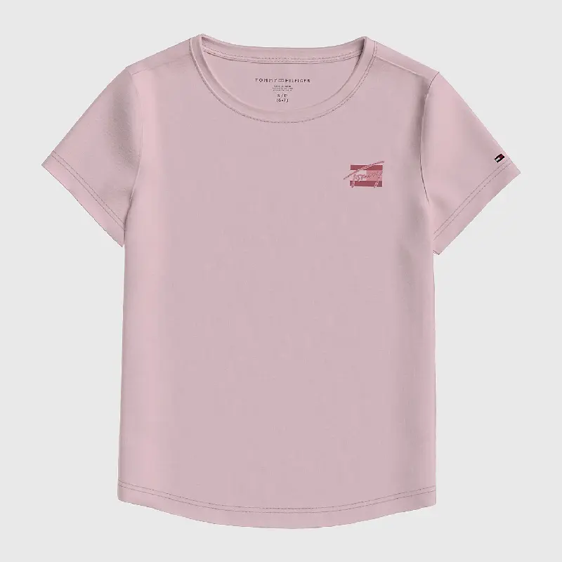 

Футболка Tommy Hilfiger Kids' Signature, розовый