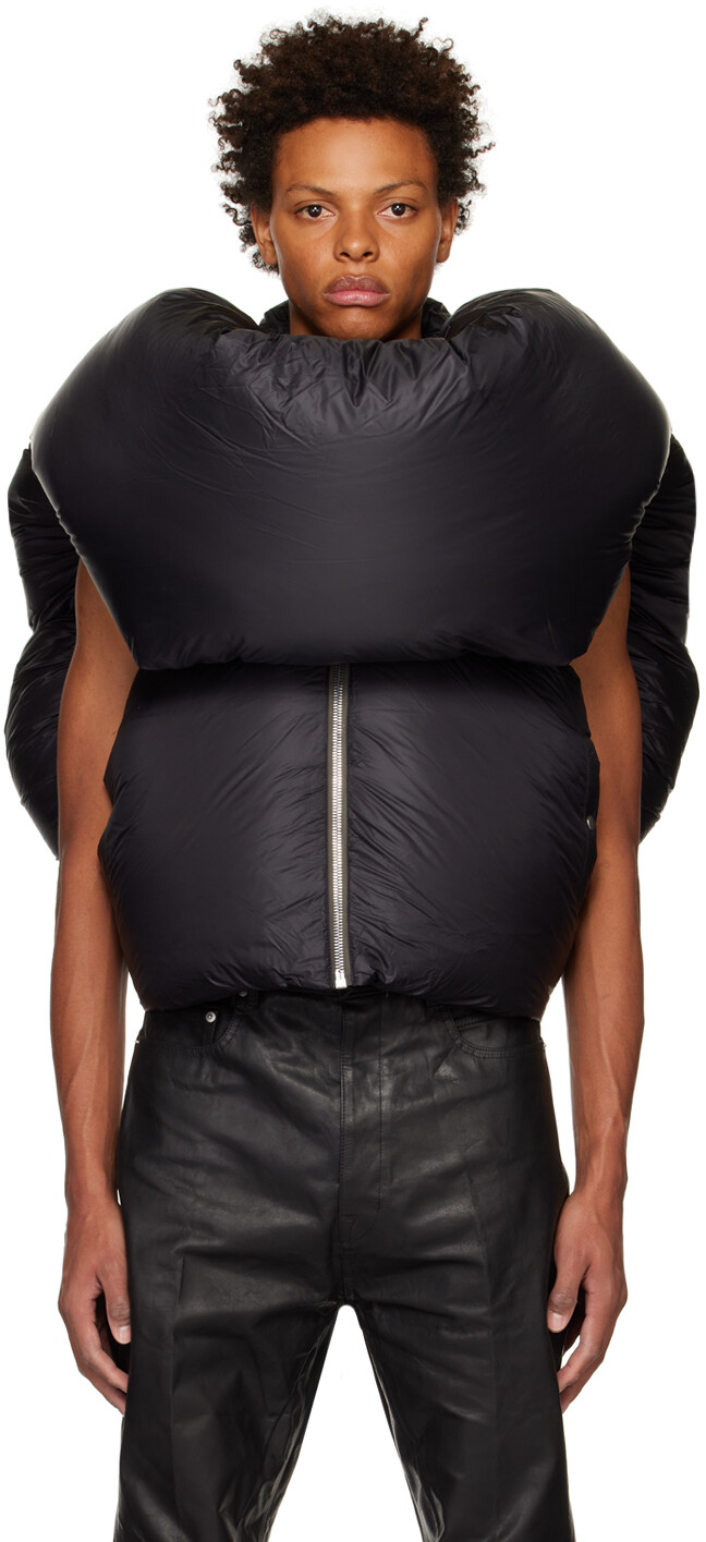 

Черный жилет с узлом на пуговицах Rick Owens