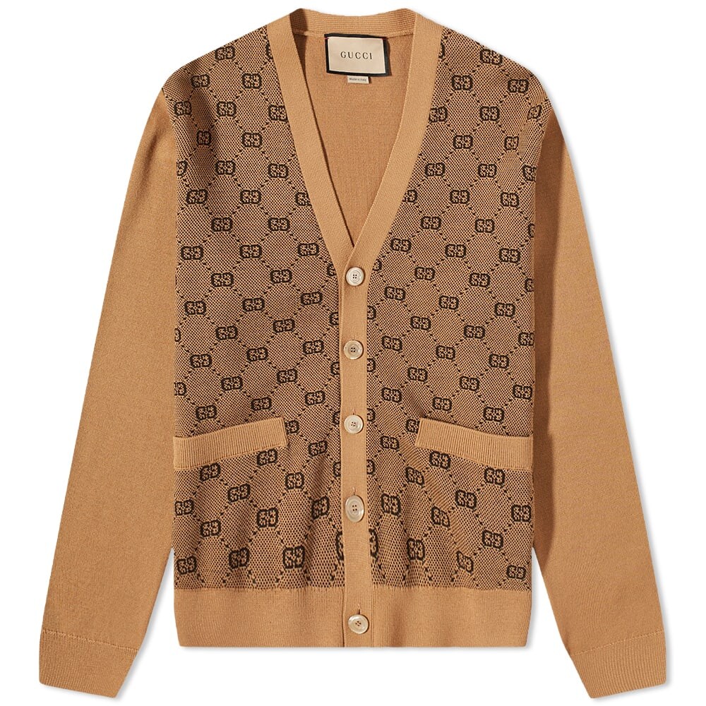 

Джемпер Gucci GG Knitted Cardigan, Коричневый