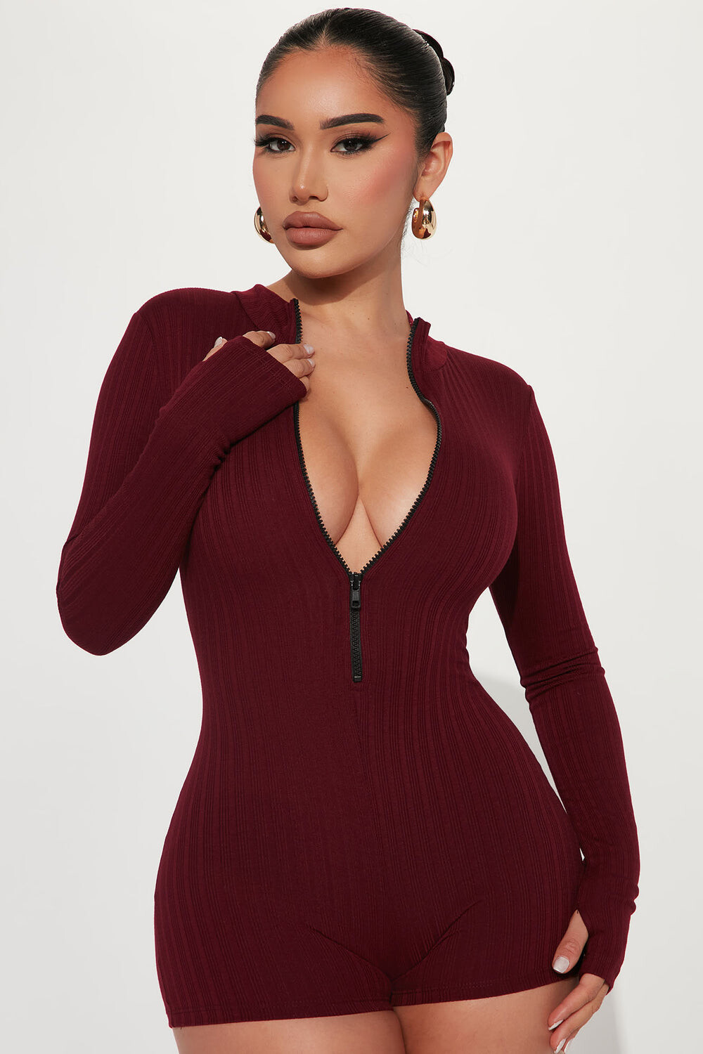 

Комбинезон Fashion Nova MXP5041, бордовый