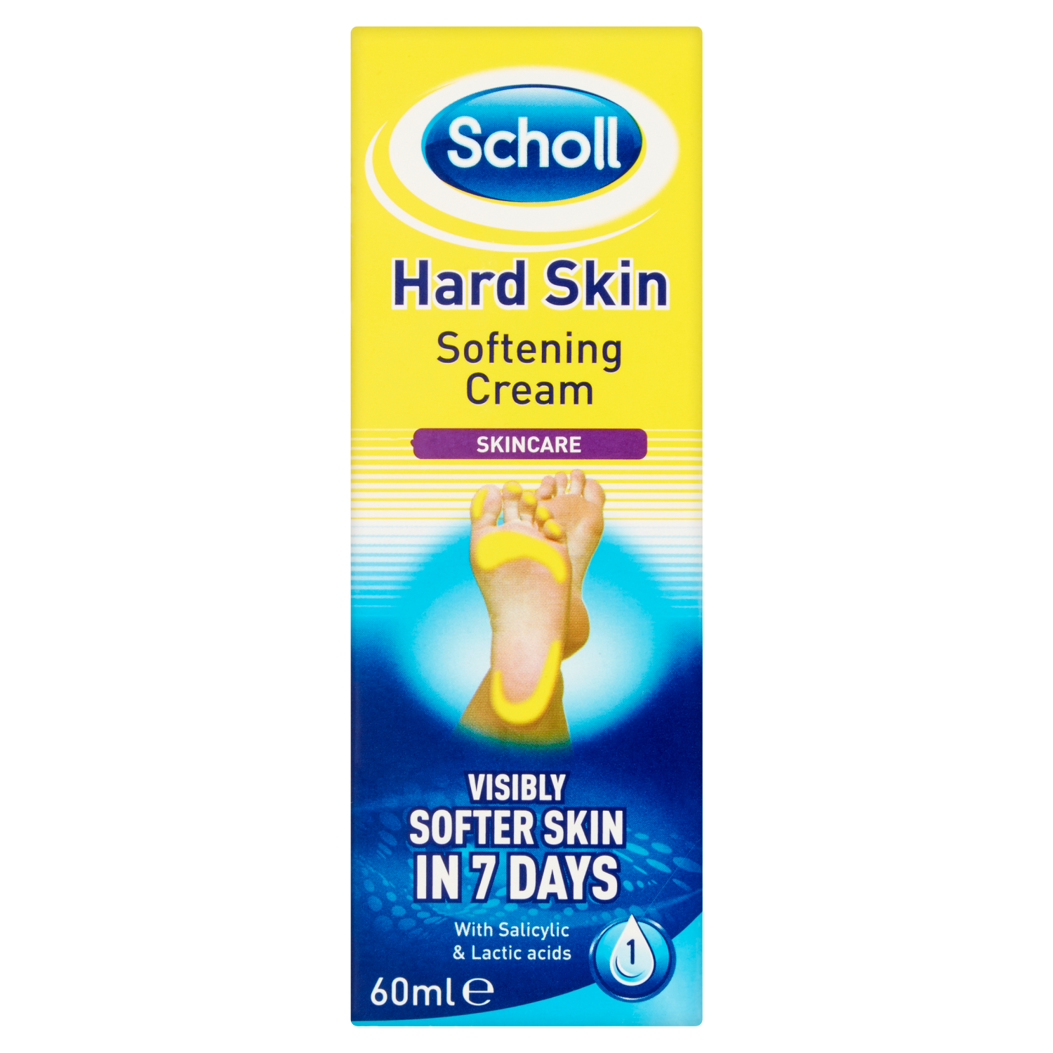 Scholl Hard Skin крем смягчающий огрубевшую кожу стоп, 60 мл - фото