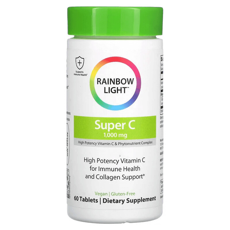 

Super C, 1000 мг, 60 таблеток, Rainbow Light