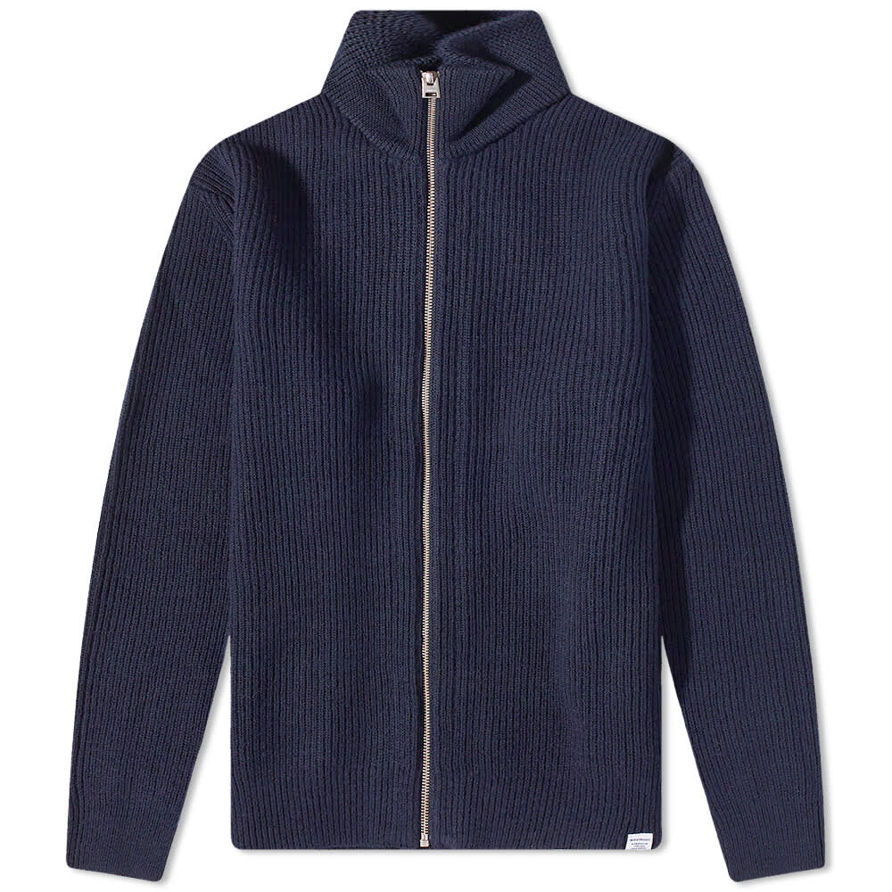 

Джемпер Norse Projects Hagen Cotton Full Zip Knit, Серый