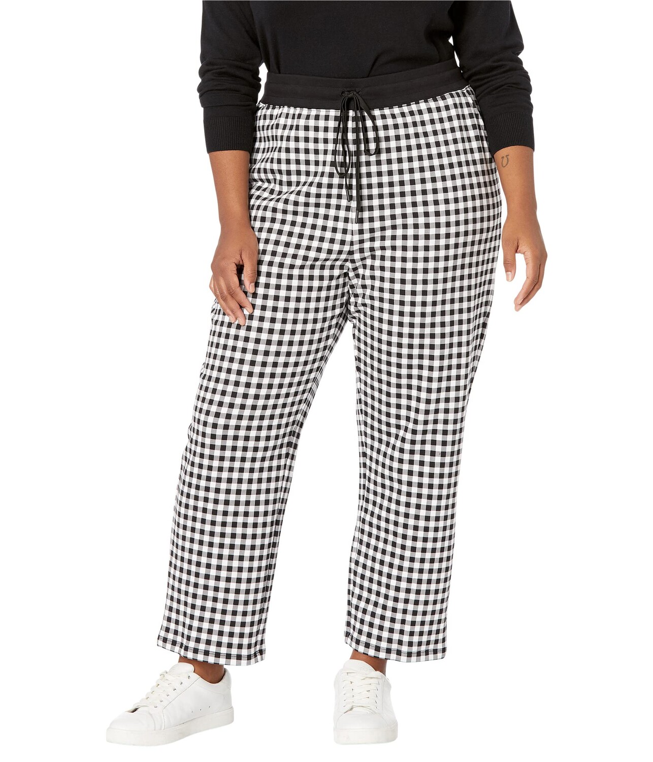 

Спортивные штаны Draper James, Plus Size Natalie Sweatpants in Gingham, Серый