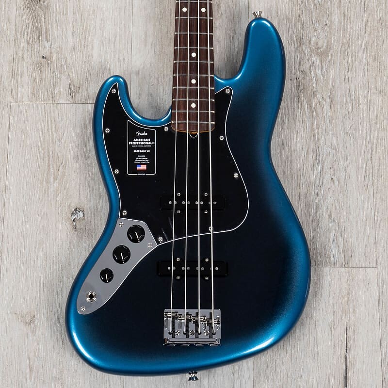 

Fender American Professional II Jazz Bass Left-Hand, Rosewood, Dark Night