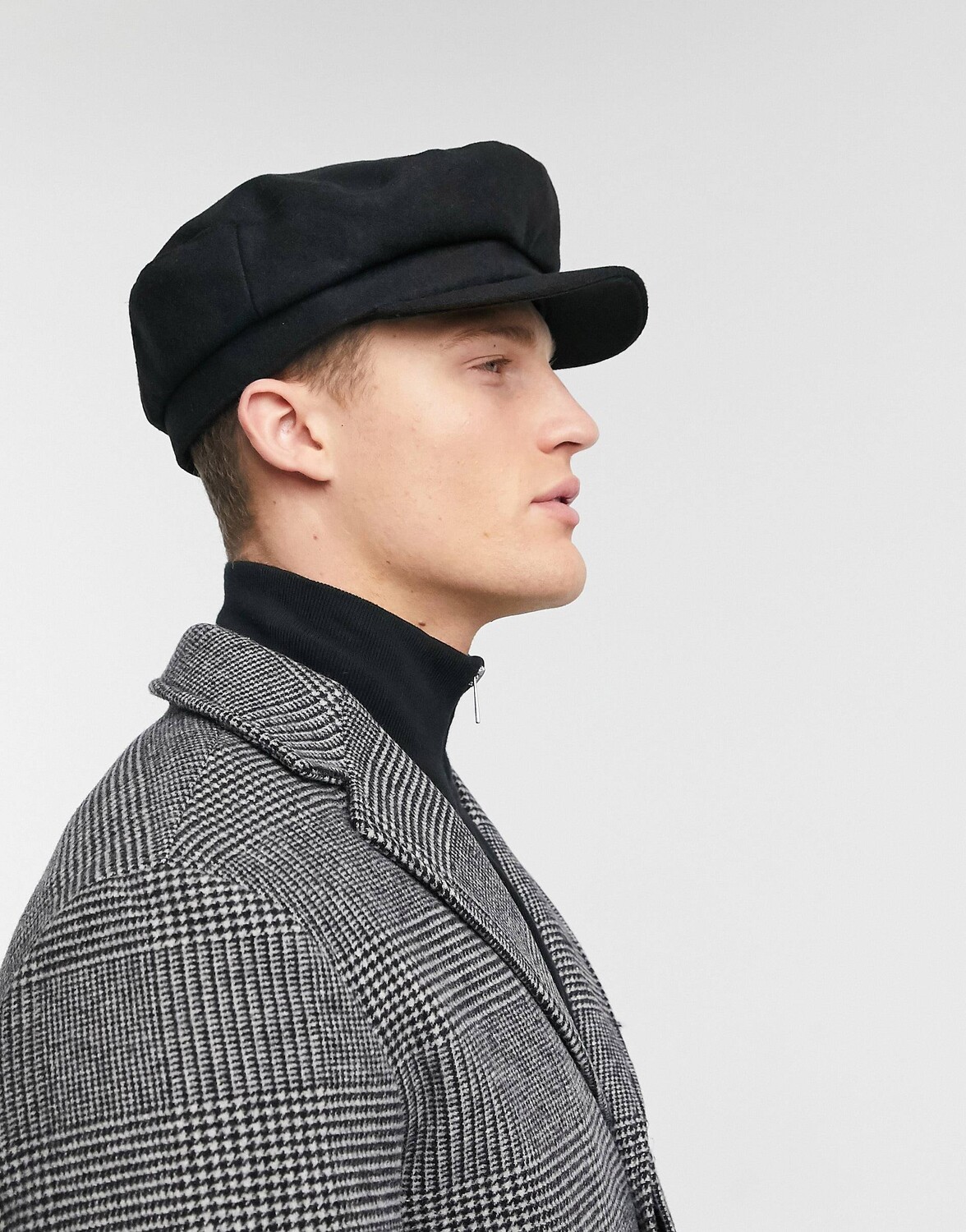 

Черная шапка из мелтона для мальчиков Mariner Baker ASOS DESIGN