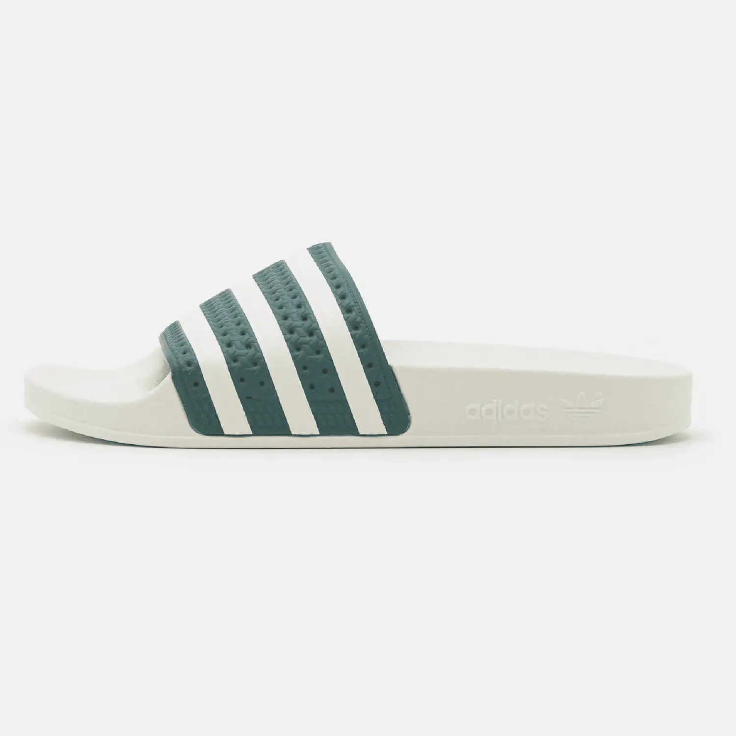 

Сандалии на плоской подошве Adidas Originals Adilette, белый/серо-зеленый
