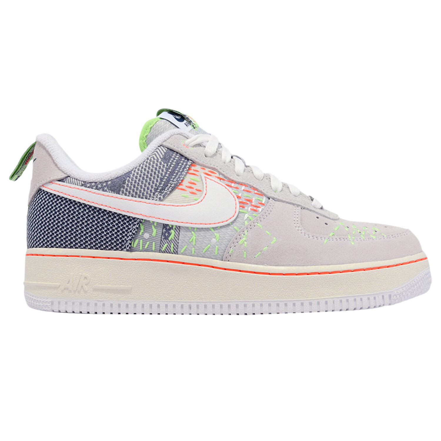 Кроссовки Nike Air Force 1 '07 Premium 'Sashiko', серый