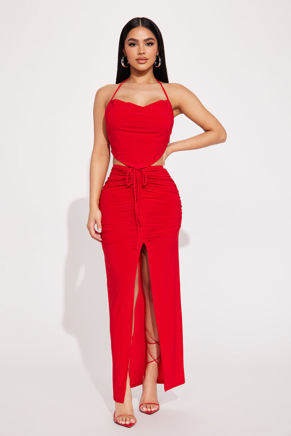 

Юбка Fashion Nova BSET03296A, красный