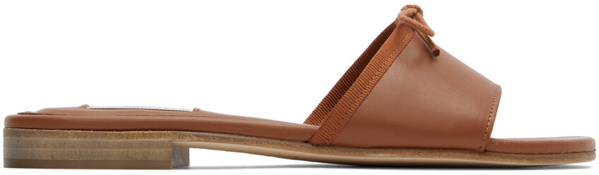 

Коричневые сандалии на плоской подошве Terence Repetto