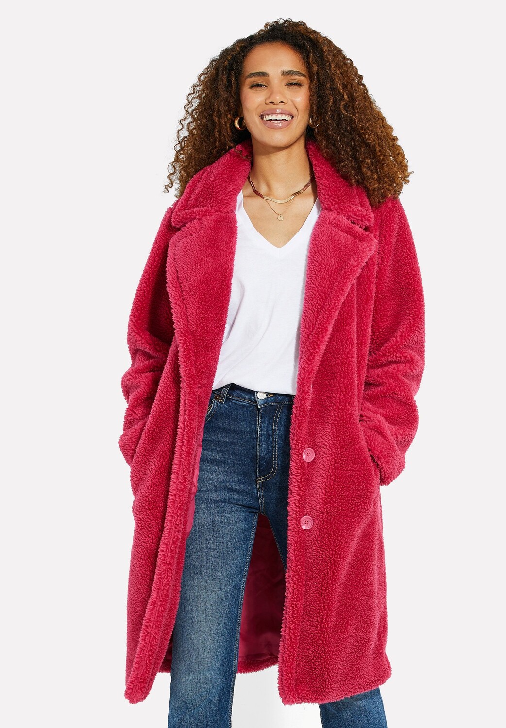 

Пальто зимнее Threadbare, розовый