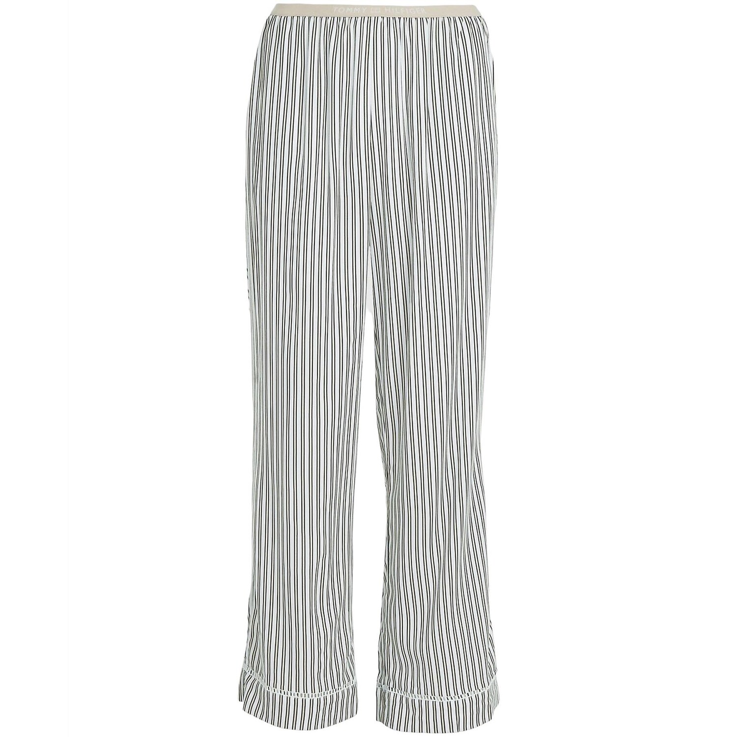 

Пижамные брюки Tommy Hilfiger Stripe, белый/бежевый/черный