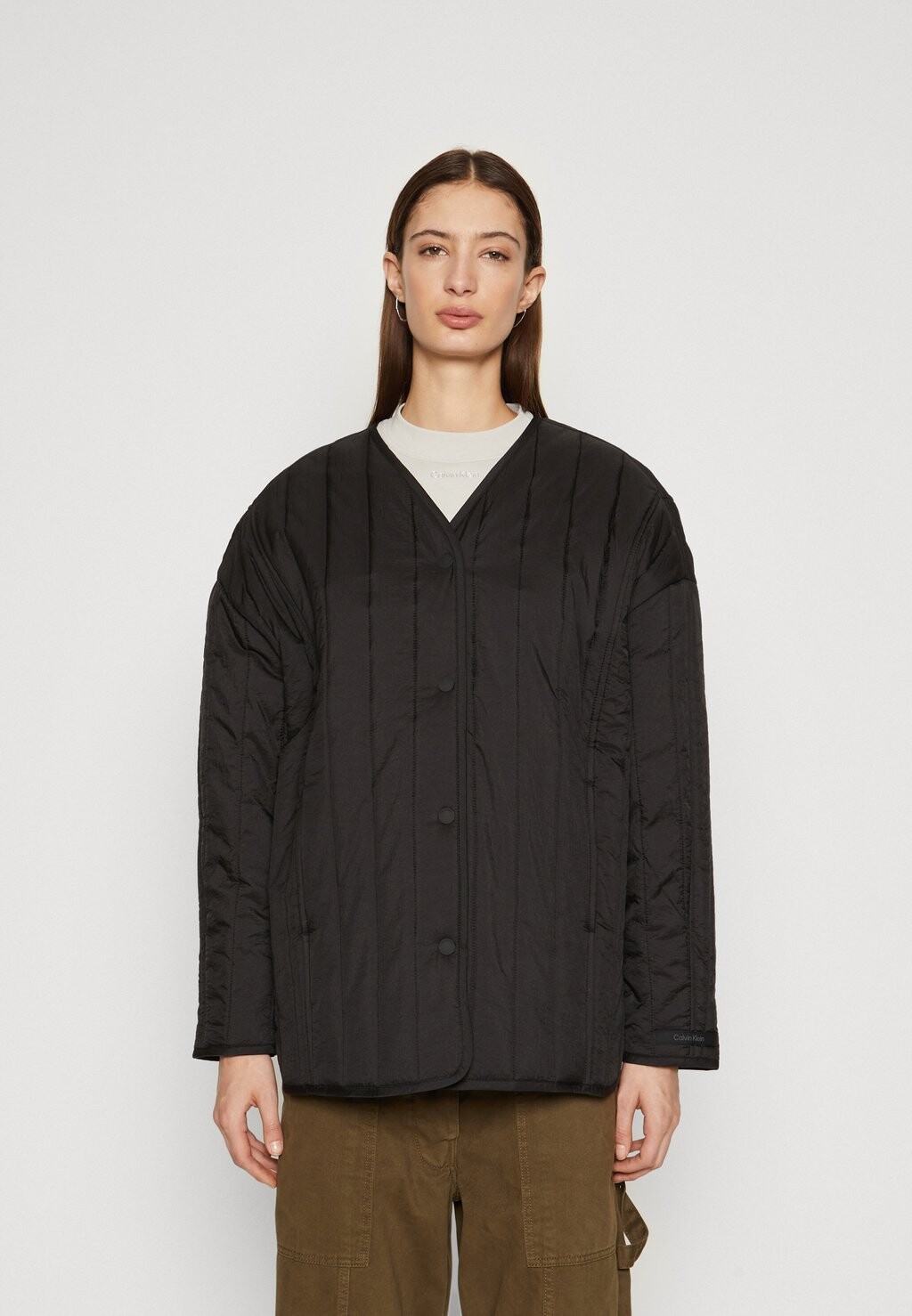 

Легкая куртка VERTICAL QUILT JACKET Calvin Klein, черный