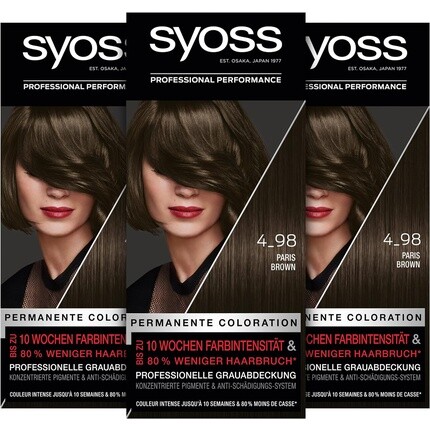 

Syoss Color Coloration 4_98 Перманентный краситель Paris Brown Level 3 115 мл