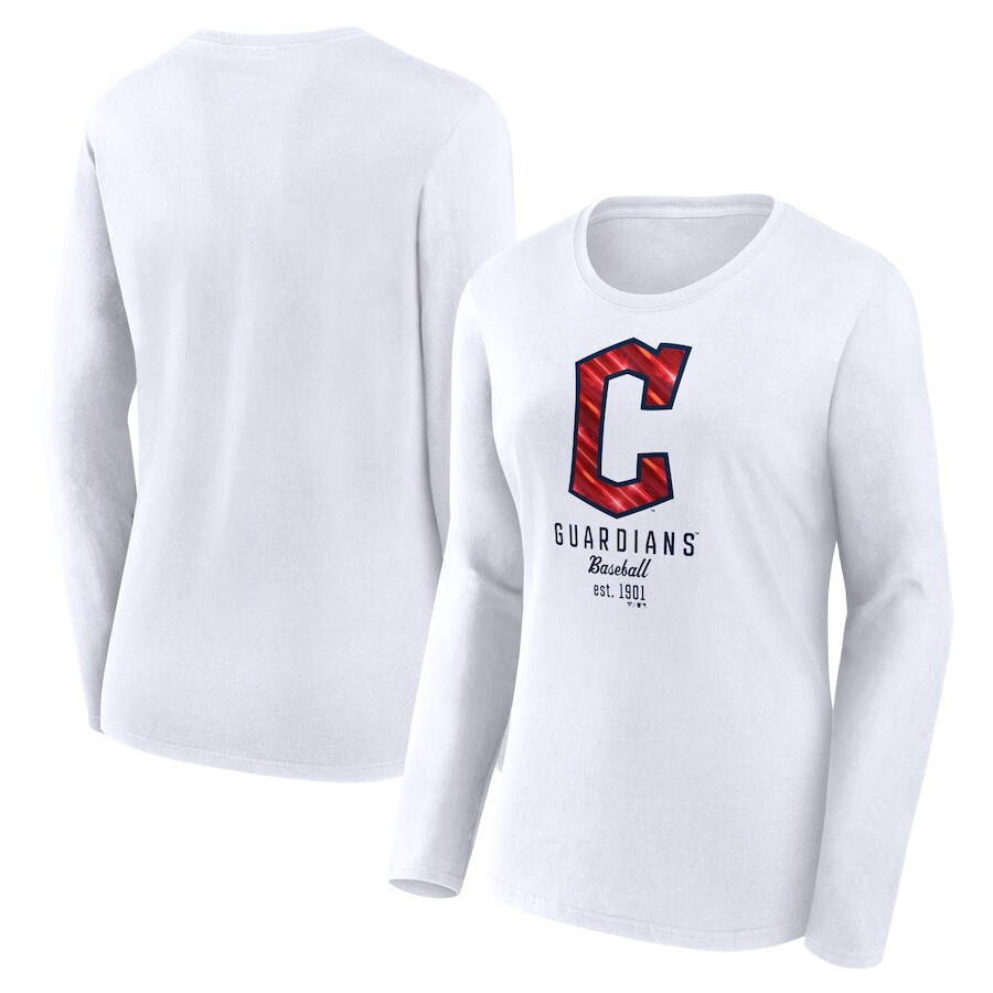 

Футболка с длинным рукавом Fanatics Branded Cleveland Guardians, белый