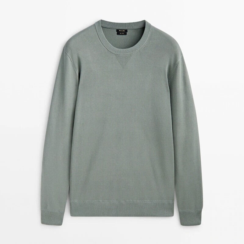 

Свитер Massimo Dutti Knit Comfort, светло-зеленый