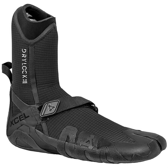 Ботинки для гидрокостюма XCEL 3mm Drylock Split Toe, черный