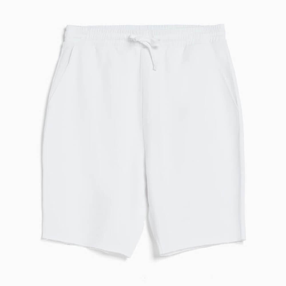 

Шорты-бермуды Bershka Faded-effect Plush, белый
