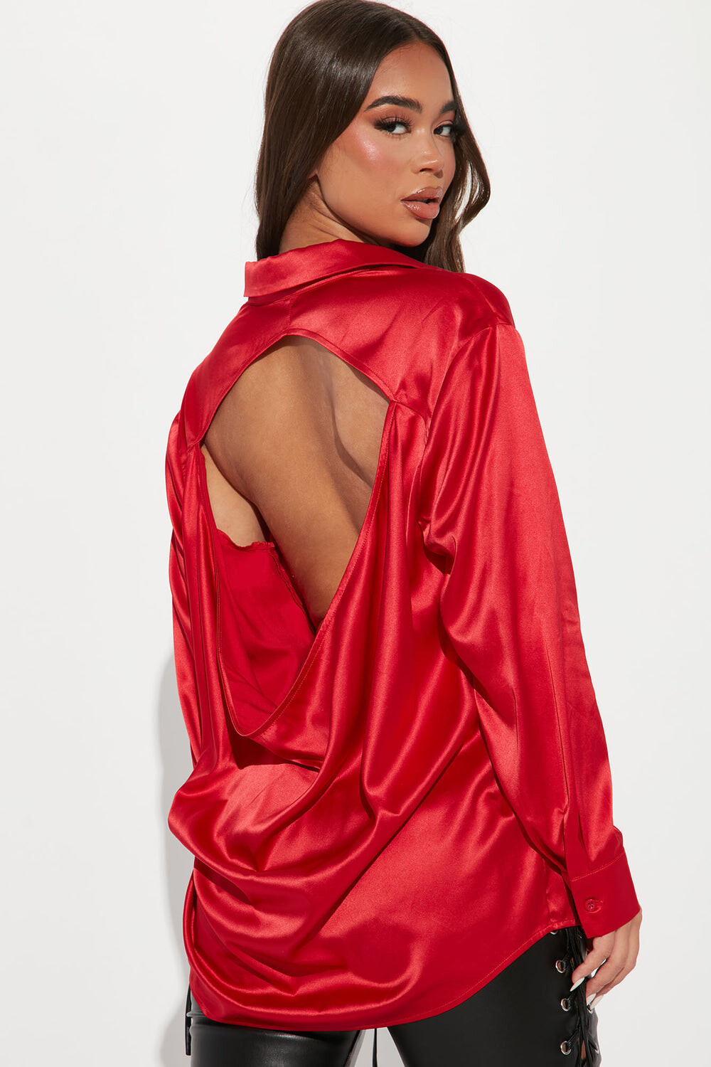 

Рубашка Fashion Nova T5584, красный