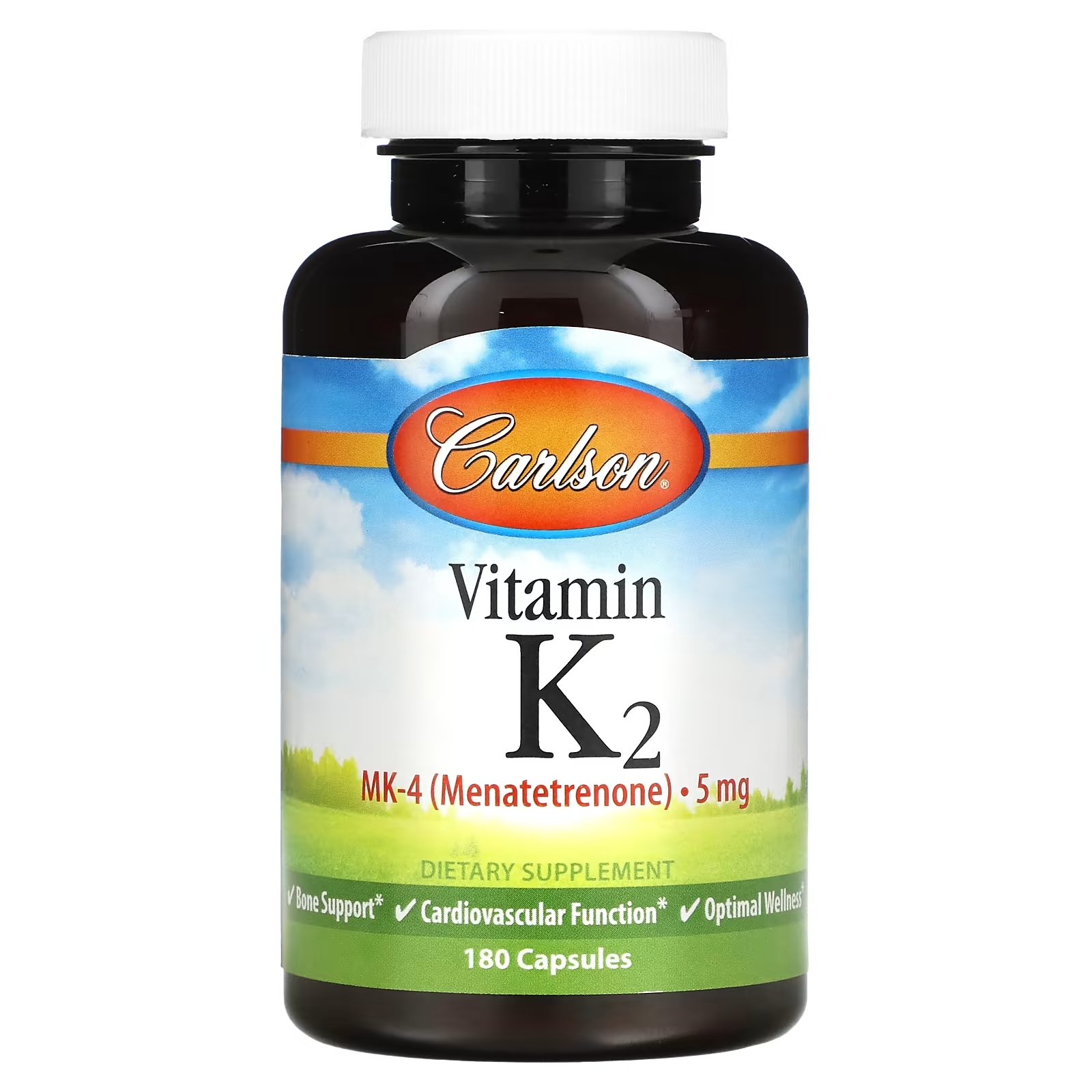 Витамин К2 Carlson, 180 капсул carlson labs витамин к2 мк 4 менатетренон 5 мг 180 капсул