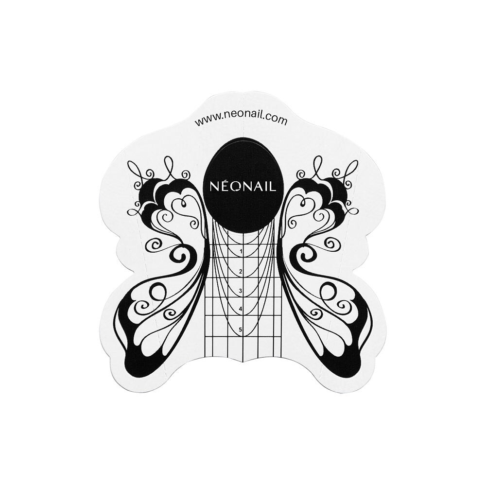 

NeoNail Трафарет бабочки для гелевого и акрилового метода 100шт.