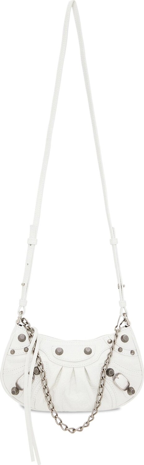 

Сумка Balenciaga Le Cagole Mini Shoulder Bag Optic White, белый