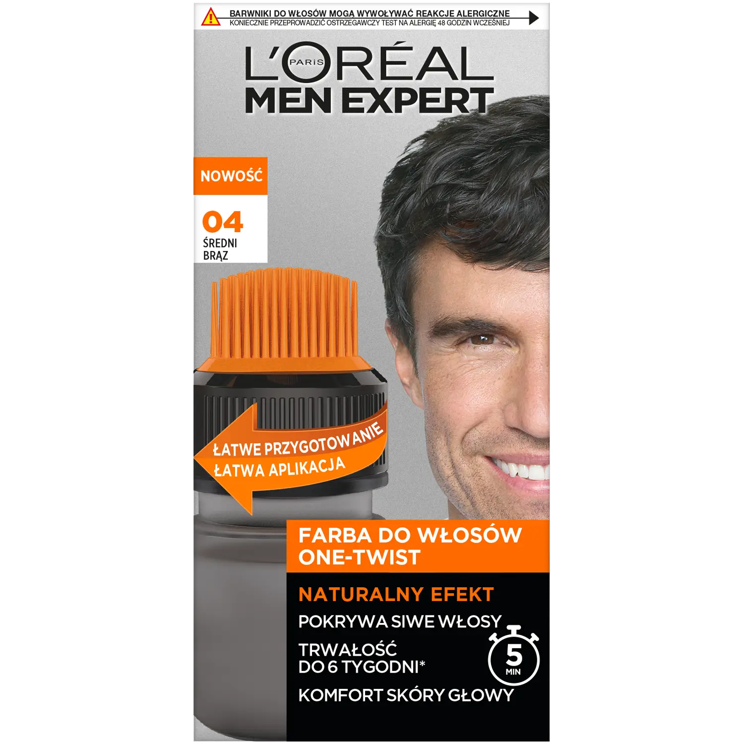 

L'Oréal Paris Men Expert краска для волос 04 средний коричневый, 1 упаковка