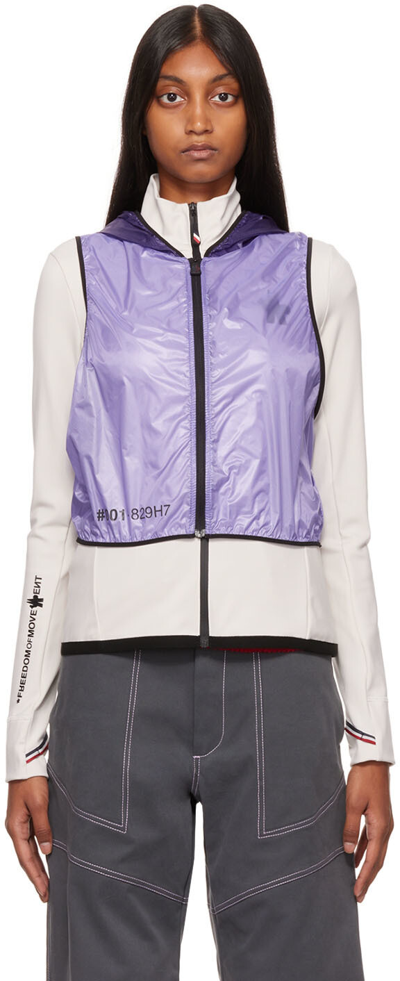 

Бело-фиолетовая куртка 2-в-1 Moncler Grenoble