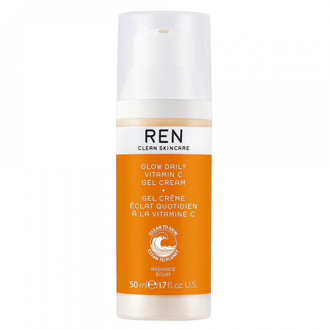 

REN Glow Daily Vitamin C Gel Cream легкий увлажняющий крем с витамином С 50мл