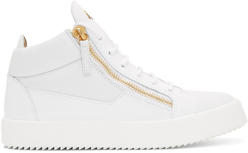 

Белые высокие кеды Kriss Giuseppe Zanotti