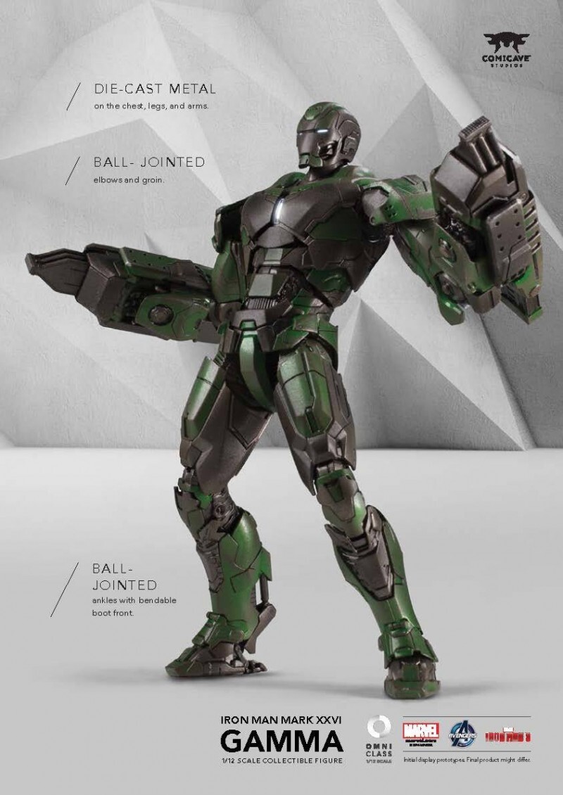 

Коллекционная фигурка Comicave Studios Iron Man, Mark XXVI – Gamma, 17,7 см