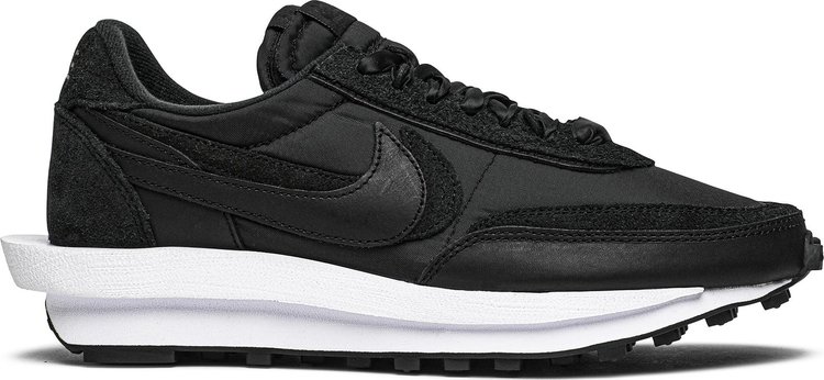 Кроссовки Nike sacai x LDWaffle 'Black Nylon', черный