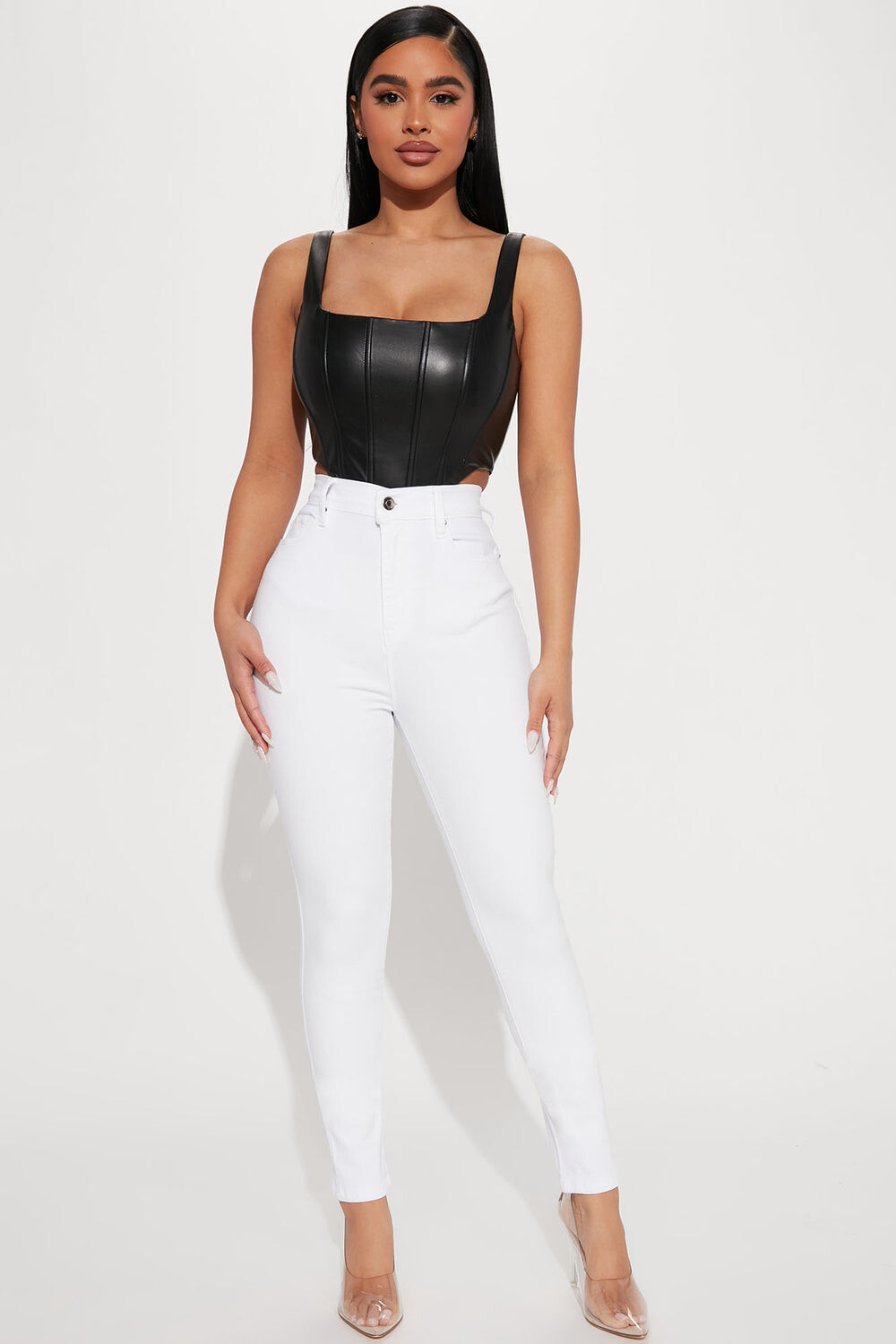 

Джинсы скинни Fashion Nova ZD507004P, белый