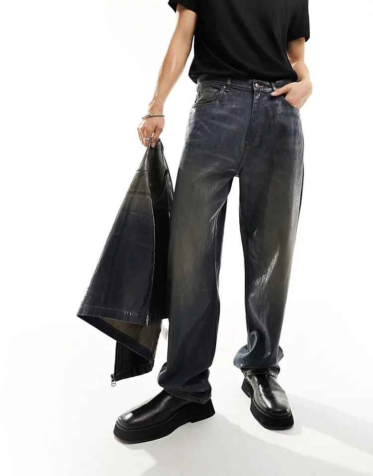 

Джинсы Weekday Galaxy Fit Straight Leg, синий